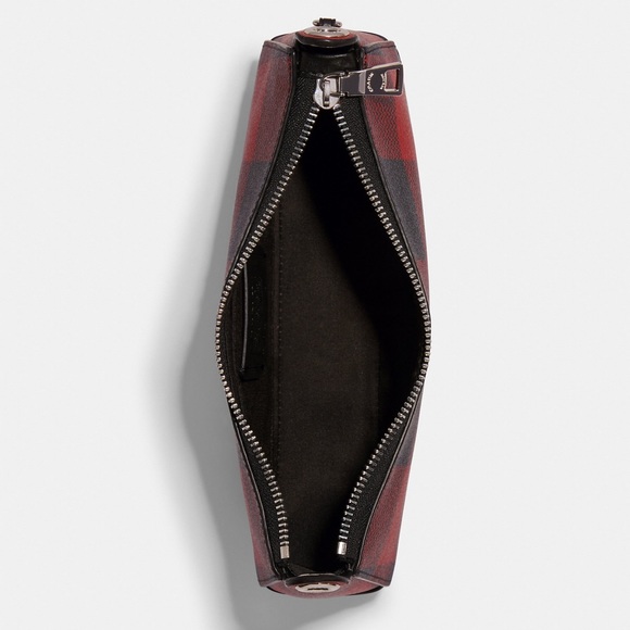 NWT💃Coach Jes Baguette With Buffalo Plaid Purse - Picture 3 of 13